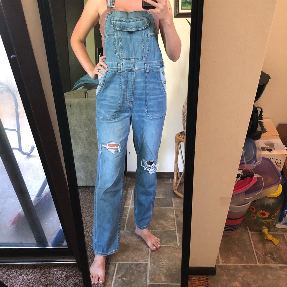 Denim overalls